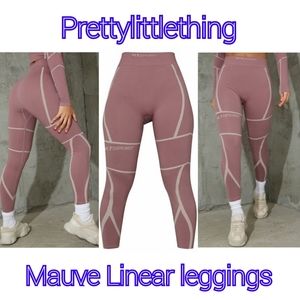 Prettylittlething linear leggings nwt sz l
